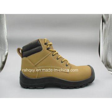 New Designed Professional Nubuck Leather Safety Shoes (HQ8005)